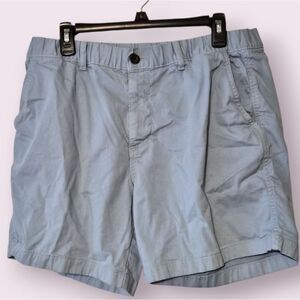 Bear Bottom Shorts Mens XL Chino 7" Light Blu3 Elastic Waistband Golf Stretch